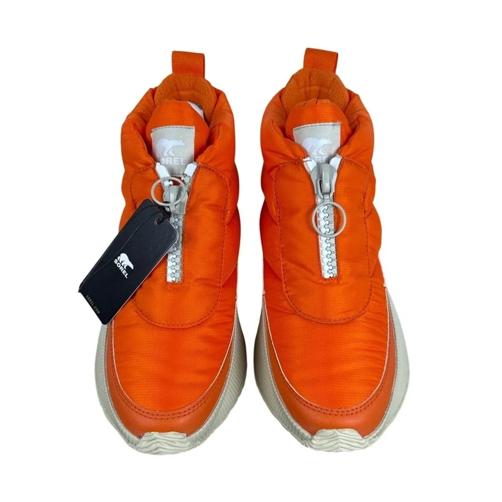 Sorel x prAna Out N About Winter Boot Womens 8 Orange Puffy Waterproof Insulated